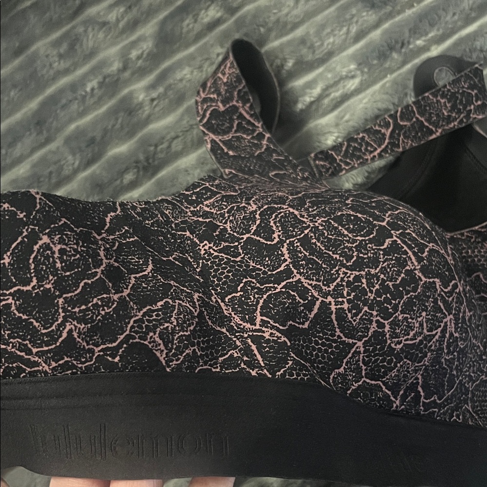 lululemon athletica Black and Pink Lace Bra